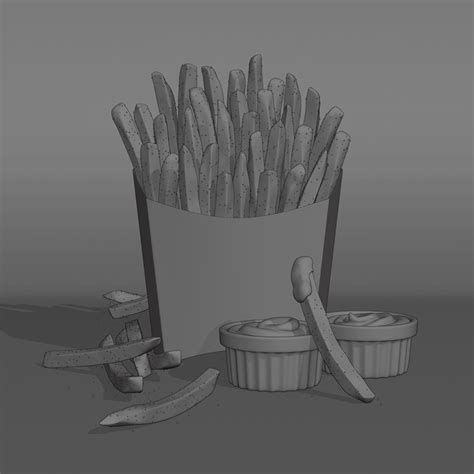 3D French Fries on Behance