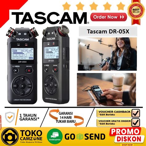 Jual Tascam Dr X Stereo Handheld Digital Audio Recorder Garansi