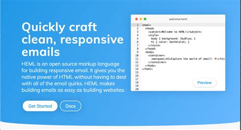 HEML - Responsive Email Generator - A Site by Nigel Ball