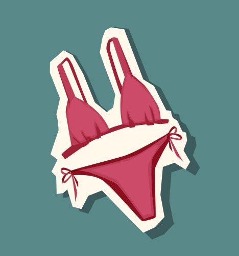 Pink Bikini Vector Images Over