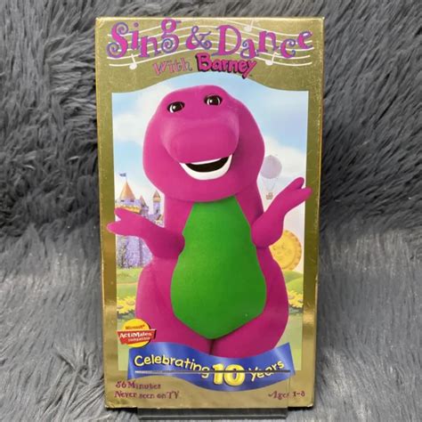 Sing And Dance With Barney Vhs 1999 Celebrating 10 Years Never Seen On Tv Film 1390 Picclick Ca