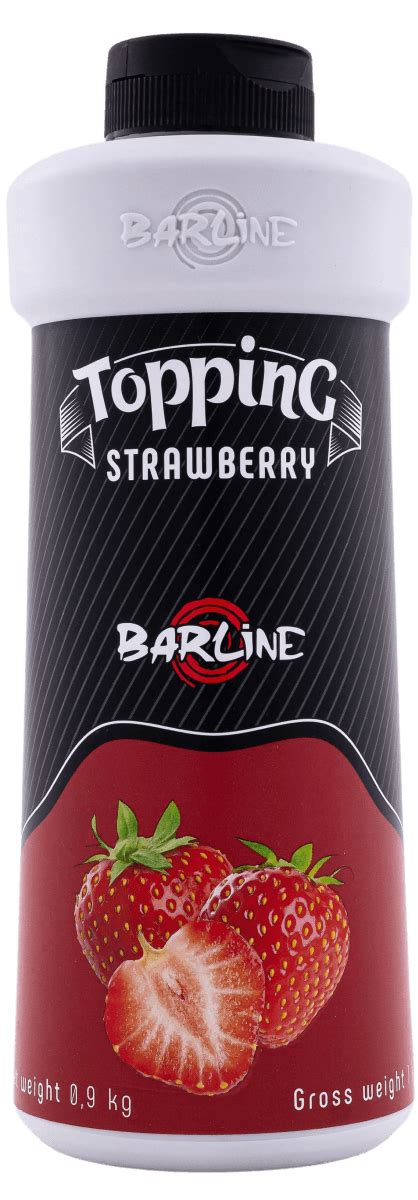 Топпинг ТМ "BARLINE" Клубника 1,0 ПЭТ (1кор/6 шт) купить в Минске