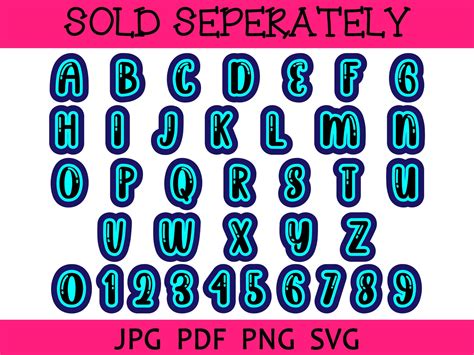 Bubble Outline Font SVG Layer Font SVG Alphabet Clipart - Etsy