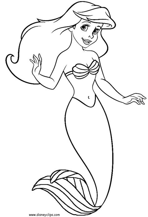 Little mermaid coloring pages to download and print for free