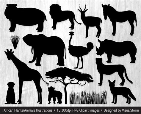 Free Jungle Animal Silhouette, Download Free Jungle Animal Silhouette ...