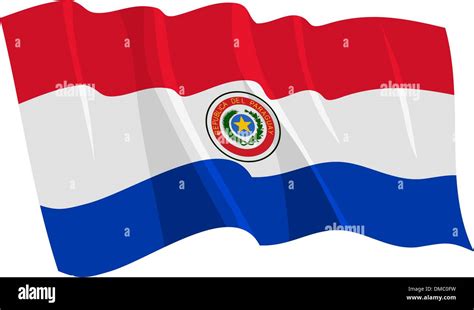 Political Waving Flag Of Paraguay Stock Vector Image And Art Alamy