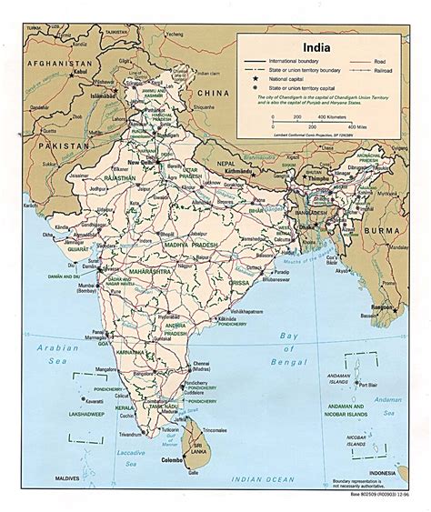 Ndia Mapas Geogr Ficos Da Ndia