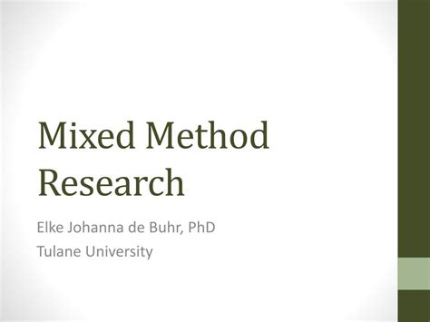 mixed method research powerpoint    id