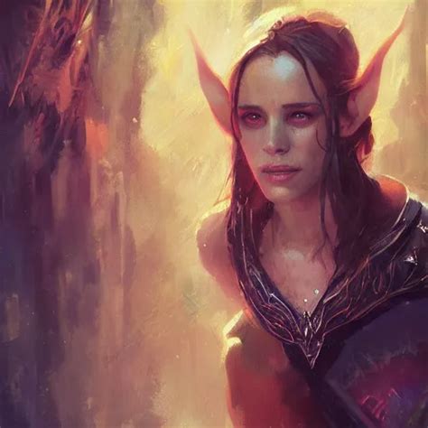 Elvish Sorceress Rachel Mcadams Oil Painting Tooth Stable Diffusion