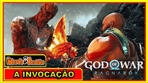 GOD OF WAR RAGNAROK PARTE 22 A INVOCAÇÃO game play completa em