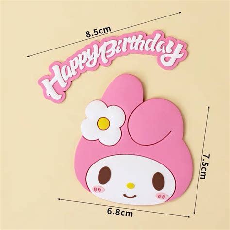 Jual Topper Cinnamoroll Kuromi Melody Head Sanrio Hiasan Dekorasi Kue