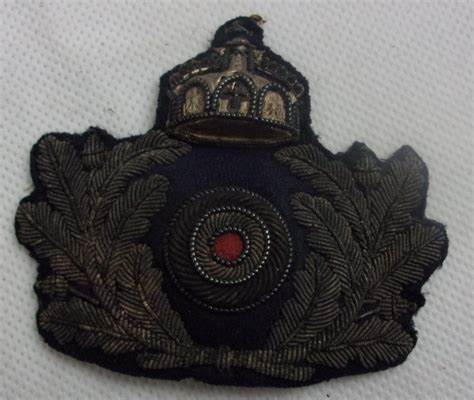 Early Imperial German Navy Kaiserliche Marine Officers Cap Badge