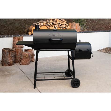 Nexgrill 29 in. Barrel Charcoal Grill/Smoker in Black | MrOrganic Store