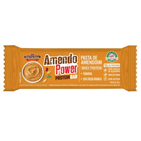 Amendo Power Protein Bar Pasta De Amendoim G Loja Virtual Dacol Nia