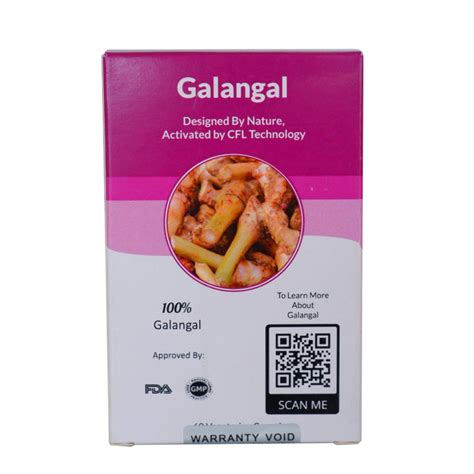 Thai Freeze Dry Galangal 60 Vegetarian Capsules 350mg ข่าแคปซูล