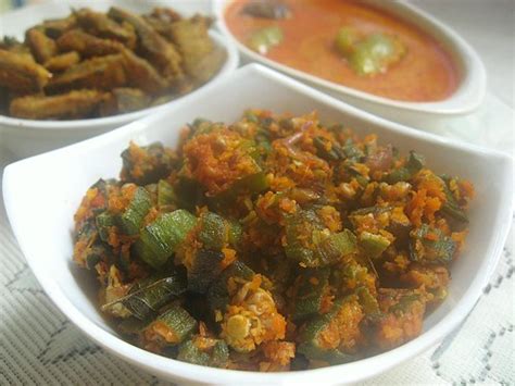 Spicy Chilly Vendakka Thoran Stir Fried Okra With Coconut N Spices