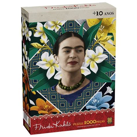 Quebra Cabeça Frida Kahlo - Quebra Cabeça Frida Kahlo 1000 Peças - Grow | Toymania