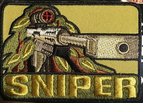 Sniper Patch With Free Sticker Us Navy Seal Commando Parches Militar