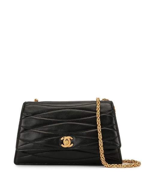 Chanel Pre Owned Quilted Crossbody Bag Farfetch