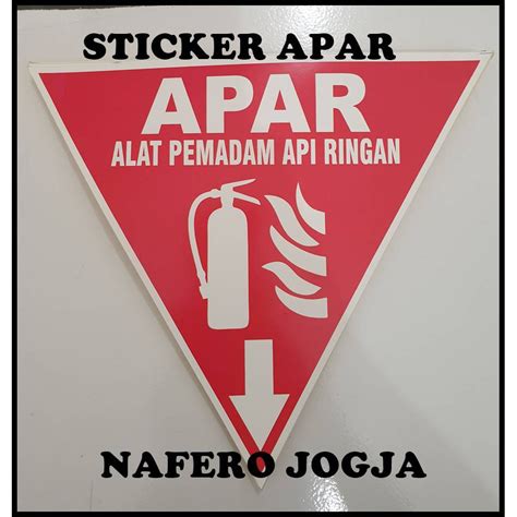 Jual Sticker Segitiga APAR Alat Pemadam API 25x25 Cm Shopee Indonesia