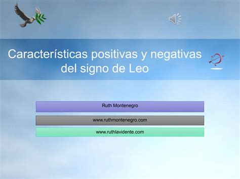 Características Positivas Y Negativas Del Signo De Leo Ppt