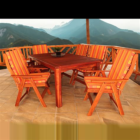 Bay 6 Seater Teak 1800mm patio set since 2001. Lowest prices!