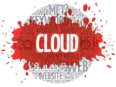 CLOUD Word Cloud Stock Vector Colourbox