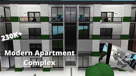 Modern Apartment Complex Speedbuild Bloxburg City Speedbuild Ep 9