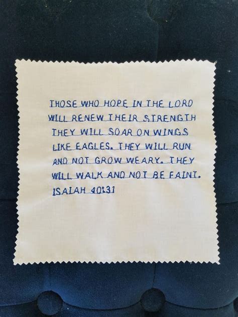 Prayer Square Prayer Cloth John 316 Isaiah 4031