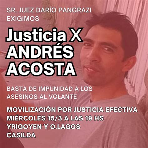 FAMILIARES Y AMIGOS DE ANDRÉS ACOSTA CONVOCAN A UNA NUEVA MARCHA POR