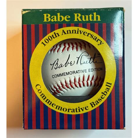 Babe Ruth Th Anniversary Commemorative Baseball EBay