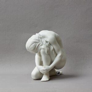 Nude Fine Porcelain Woman Sculpture Nude Woman Statue Etsy