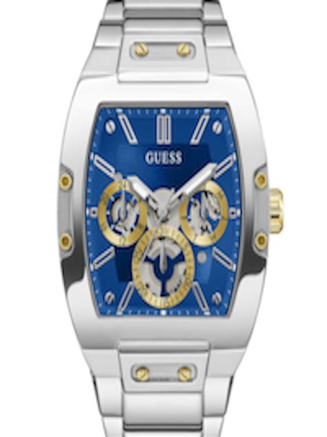 Buy Guess Men Textured Dial And Stainless Steel Straps Analogue Watch