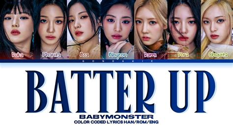 BABYMONSTER Batter Up OT7 Ver Lyrics Color Coded Lyrics YouTube