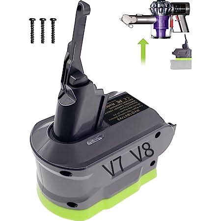 Amazon Adapter For Ryobi For Dyson V7V8 Replacemen Battery For