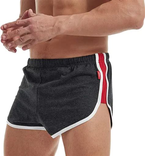 Aimpact Mens Running Short Shorts Sexy Lounge Booty Shorts With Side