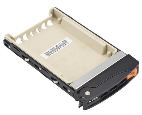 SUPERMICRO MCP-220-00121-0B Black (Gen 3) Hot-Swap 2.5″ NVMe Drive Tray ...