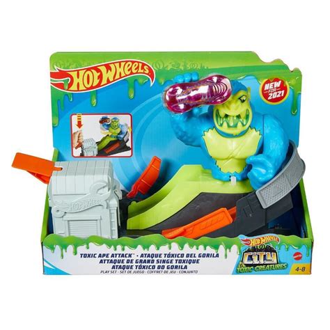 Conjunto Ataque T Xico Do Gorila City Hot Wheels Mattel Pistas Magazine Luiza