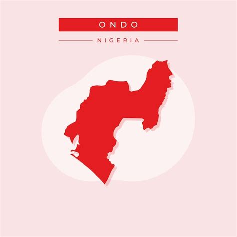 Premium Vector Vector Illustration Vector Of Ondo Map Nigeria