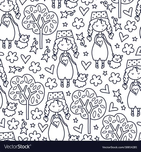 Doodles pattern Royalty Free Vector Image - VectorStock