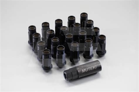 Muteki Гайки колесные М12*1,5, черные, комплект, SR48 32906B
