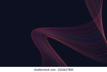 Abstract Red Wavy Lines Background Stock Vector (Royalty Free ...