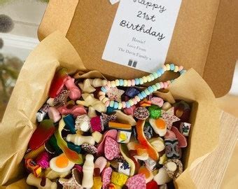 Large Pick N Mix 1kg Sweet Box Personalised Dad Fathers Day Birthday