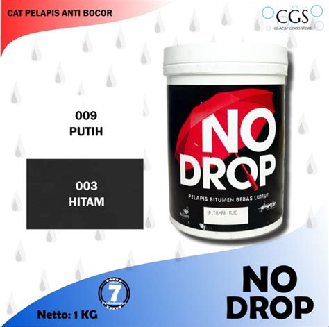 Jual NO DROP HITAM BITUMEN 1Kg Pelapis Anti Bocor Waterproofing No