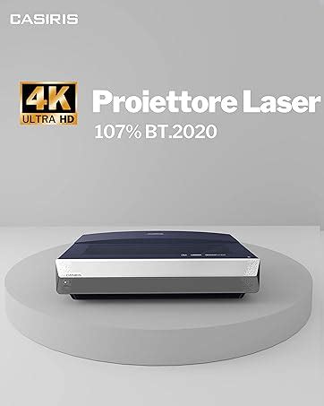 CASIRIS A6 Proiettore 4K Ottica Ultra Corta Proiettore Laser