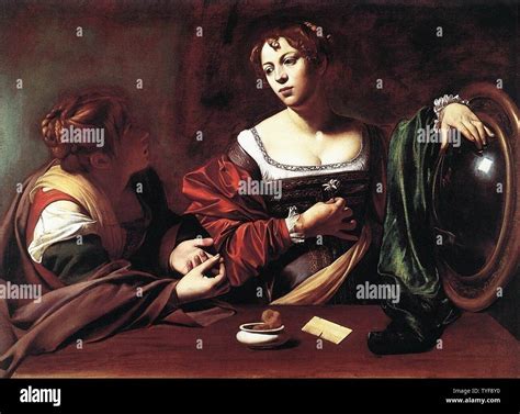 Michelangelo Merisi da Caravaggio - Martha Mary Magdalene 1598 Stock ...