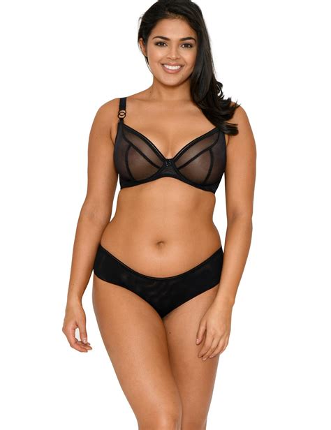 Curvy Kate Lifestyle Plunge Bra Ck5711 Black Uplifted Lingerie