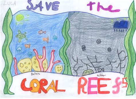 save  coral reefs  bleaching kids care  climate change