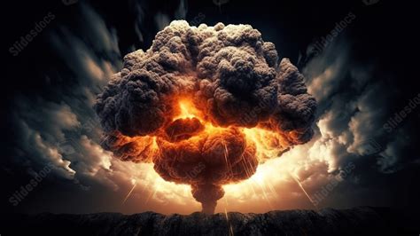 Fondo Devastadora Explosi N Nuclear Ilustraci N D De Una Explosi N