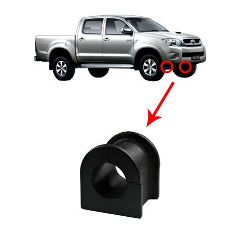 BUCHA BARRA ESTABILIZADORA DIANTEIRA ORIGINAL TOYOTA HILUX SW4 2005 ATÉ